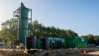 Hoe maak je een vloeistofdichte opstelplaats voor een (tijdelijke) waterzuivering
